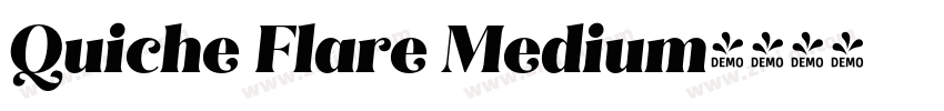 Quiche Flare Medium字体转换